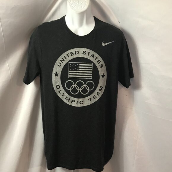 Nike United States Olympic Team U.S.A. Activewear Athletic Sport Cut Tee Shirt - Picture 1 of 6